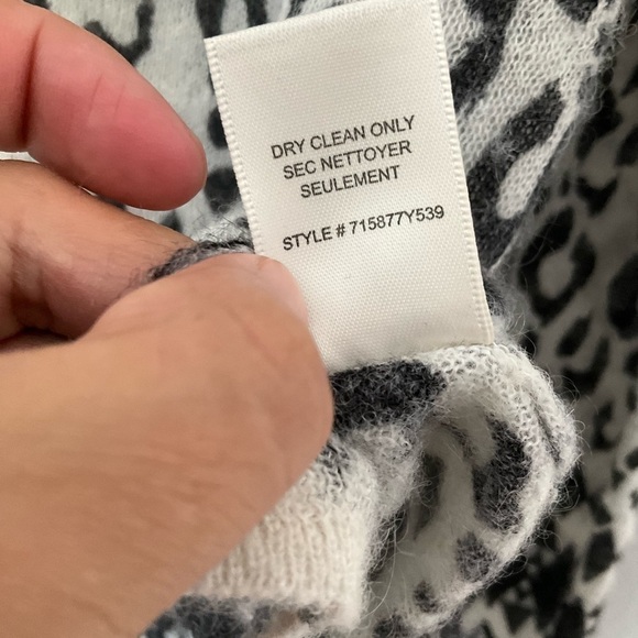 Rebecca Taylor mohair, alpaca blend animal print sweater size Medium T - Picture 10 of 10